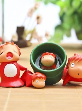 Hayao Miyazaki Ponyo on the Cliff by the Sea Cute Figures Cu