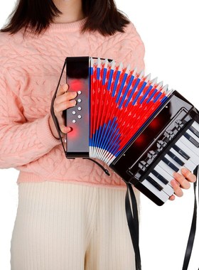 17-Key 8 Bass Mini Small Accordion Musical Instrument
