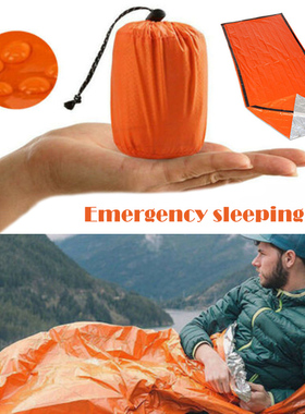 Outdoor Life Bivy Emergency Sleeping Bag Thermal Keep Warm W