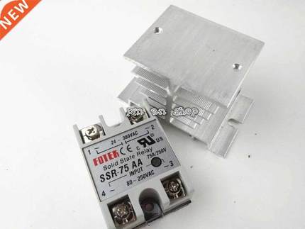 1pcs SSR-75AA 75A Solid State Relay Module 80-250V AC Input