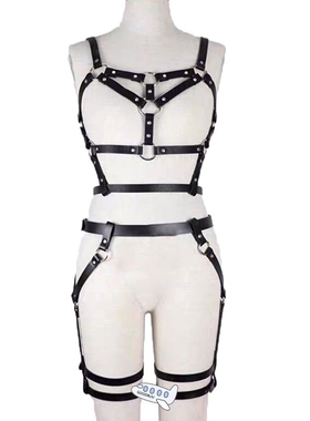 Garter Belt Lingerie Body Buttocks Bondage Leather Leg Harne