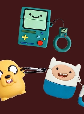 For AirPod 2 Case 3D Cute Cartoon Adventure time Finn Jake