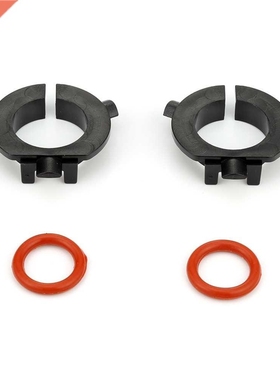 2Pcs H7 LED Headlight Bulb Adapter Black Retainer Case for H