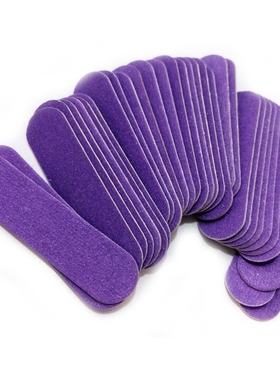 Brand New 100pcs Mini Nail File Buffer Purple Fashion Sandi
