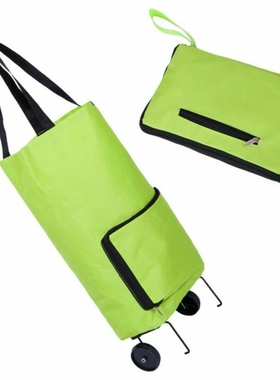 Foldable Trolley Bag Portable Shopping Cart Folding Home Tra