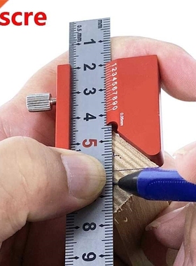 45/90 Degree Round Center Line Scribe Angle Scriber Steel Ru