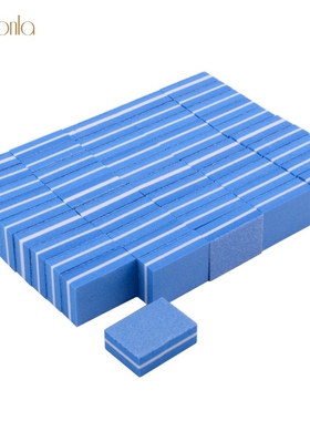 Professional 20pcs/lot Nail File Blue Mini Sponge Sanding B