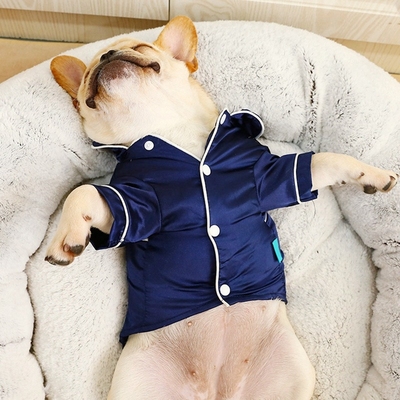 Luxury Clothes For Dog Soft Silk Dog Pajamas Pet Clothing