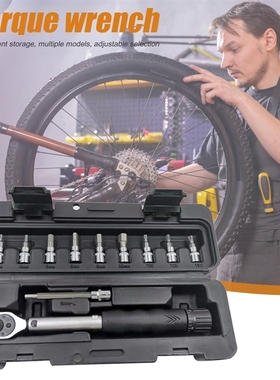 11Pcs Portable Torque Wrench 1/4 inch Drive Wrench Chrome V