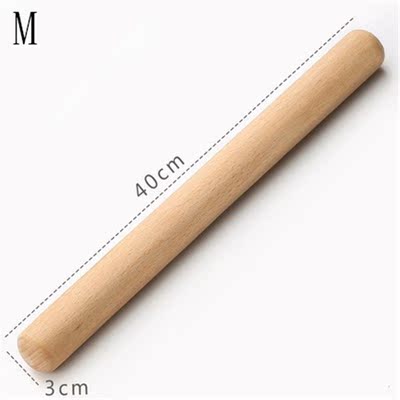 1pc New safety non-stick solid  wood  Rolling Pin Baking Fon