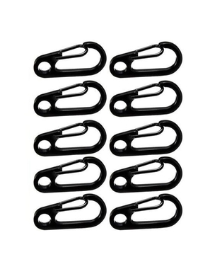 Relefree 10 Pcs Carabiner Stainless Steel EDC Keychain  Hiki