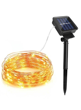 100/200leds Led Solar Light Fairy Strip lamp 10m 20m Outdoor