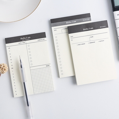 Creative Daily Schedule Memo pad To Do List Time Sticky not