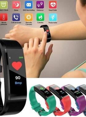 Waterproof Smart Bracelet Watch Wristband 115 Plus Blood Pr