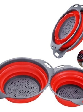 Vegetable Washing Basket Colander Dish Drainer Silicon