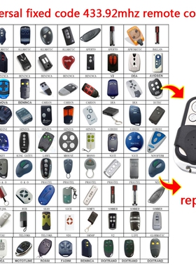 433MHZ Remote Command for DEA NOVOFERM DOORHAN GIBIDI MOTORL