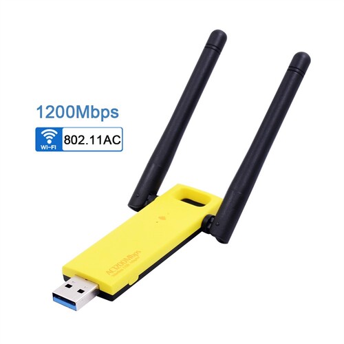 1200Mbps Wireless USB 3.0 Realtek RTL8812BU Wifi Adapter 2.4_虎窝淘