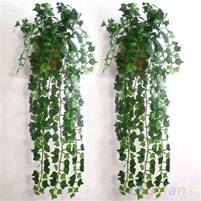Artificial Ivy Leaf Garland Plants Vine Fake Foliage Flowers