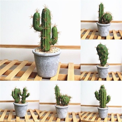 1Pc Artificial Succulent Cactus Bonsai DIY Stage Garden