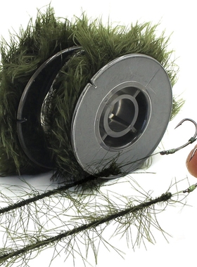5m Realistic Weed Carp Fishing Line Method Feeder Hair Rigs
