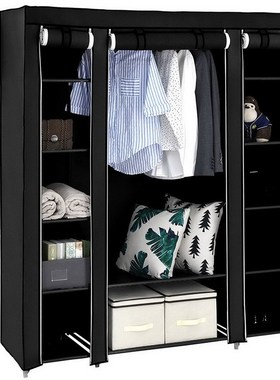 Bedroom Multipurpose Non-woven Cloth Wardrobe Folding Portab