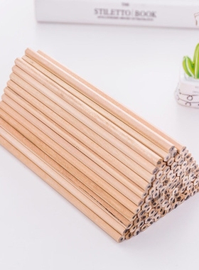 10PCs/lot Wooden Lead Pencils Natural Wood Pencil HB Blank