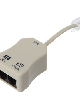 Portable ADSL Modem Telephone Phone Fax In-Line Splitter Fil