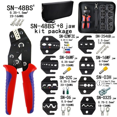 Crimping Pliers Set SN-48BS(=SN-48B+SN-28B) Jaw Kit for 2.8