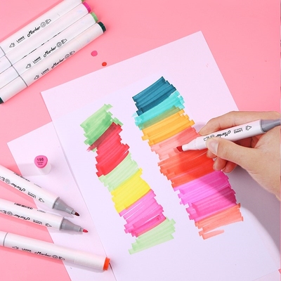 single Touch Markers Color Sketch Art Marker Pen Double Tip