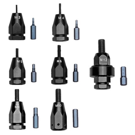 M3 M4 M5 M6 M8 M10 M12 Pneumatic Pull Setter Air Rivets Nut