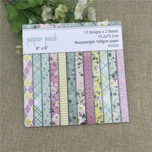 24 sheet 6X6the flower patterned paper S