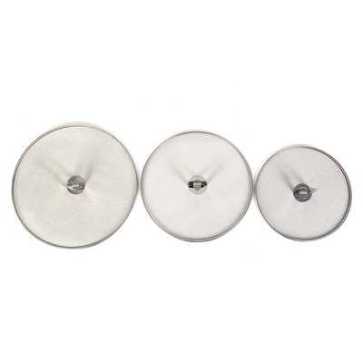 1 Pieces Splatter Screen Mesh Pot Lid Cover Oil Frying Pan