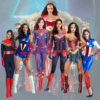 Superman Costume Halloween cos Adult Black Widow Raytheon