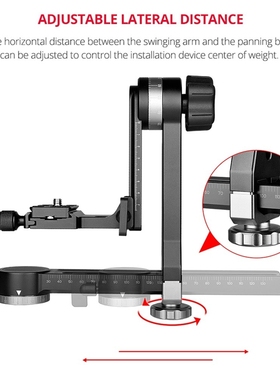 Andoer Heavy Duty 360° Panoramic Gimbal Tripod Head Aluminu