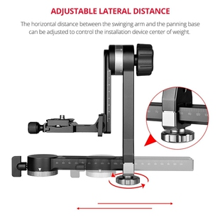 Andoer Heavy Duty 360° Panoramic Gimbal Tripod Head Aluminu