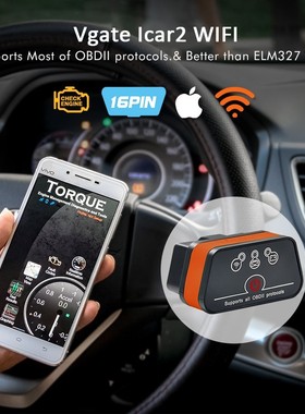 Original Vgate Wifi iCar 2 OBDII ELM327 iCar2 wifi/BT OBD2 d