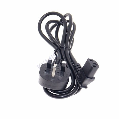 UK Power cord 1.8M IEC C13 to British 3 pins plug Extension