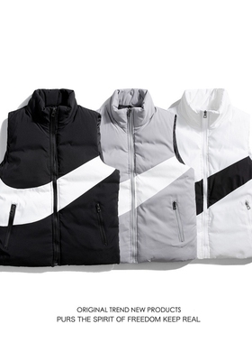 Mens Autumn and Winter Puffer Down Cotton Vests Casual