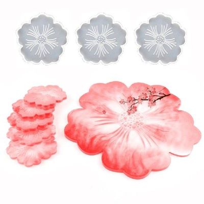 DIY Flower Coaster Resin Mold Crystal Epoxy Silicone Mold