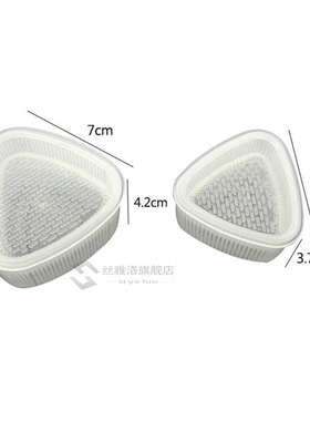 2Pcs Triangular Plastic Sushi Rice  Maker Mould Onigiri Mold