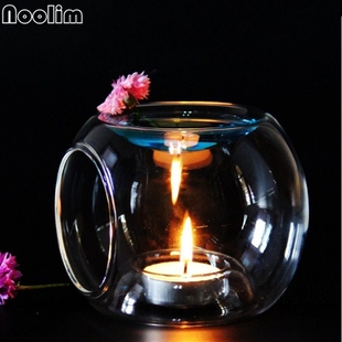 NOOLIM High Quality Glass Oil Burner Candle Aromatherapy Oi