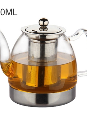 Thicken Glass Teapot with 304 Stainless Steel Infuser Strain