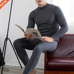 Oversize Men Warm Underwear Plus Velvet Long Johns Suit Paja