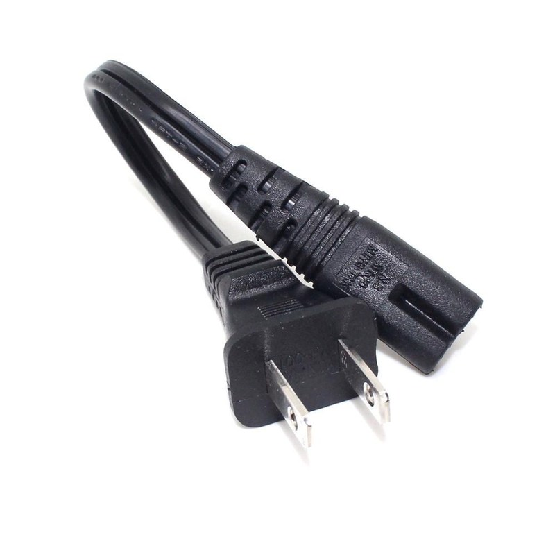 US NEMA 1 15P 2pin male plug to IEC 320 C7 AC Power Aapter