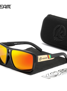 KDEAM Jam Lifestyle Mens Polarized Sunglasses Square Overs