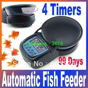 auto digital aquarium automatic tank fish feeder 4 feeding t