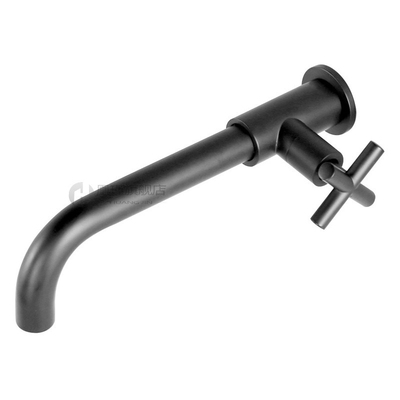 Wall Mounted Basin Faucet Single Cold Water Tap Bathroom Kit