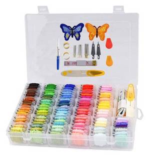 100Pcs Embroidery Threads Floss Kit Friendship Bracelets Cr