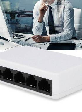 RJ45 MINI 5-Ports Fast Ethernet Network Black Switch Hub for