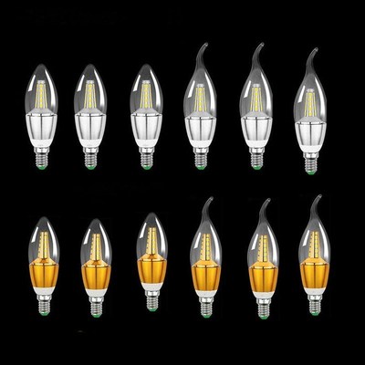 6PCS 5W AC85-265V 2835smd Led Candle Bulb E12/E14/E27 Base L